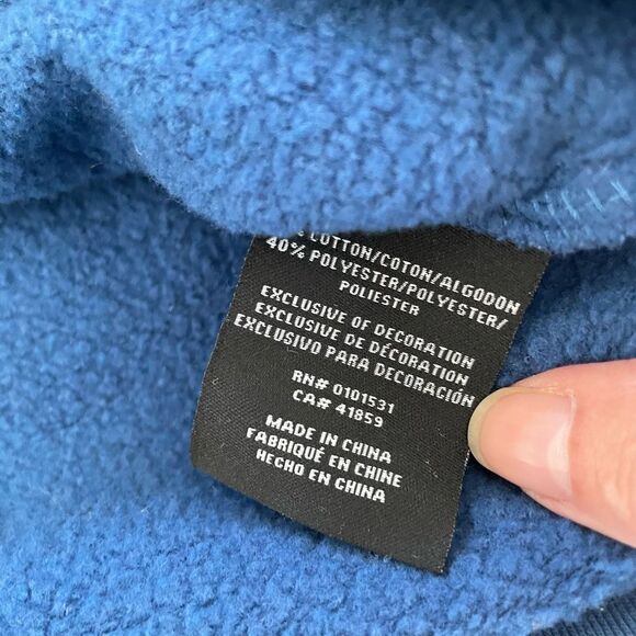 Neff Forever Fun Wild World One With Nature Hoodie Blue M - Picture 8 of 9